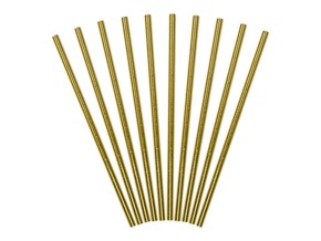 Lot De 48 Pailles En Papier Or Rose 'Team Bride' Avec Équipement Mariée Et Drapeaux Pour Enterrement Vie De Jeune Fille
