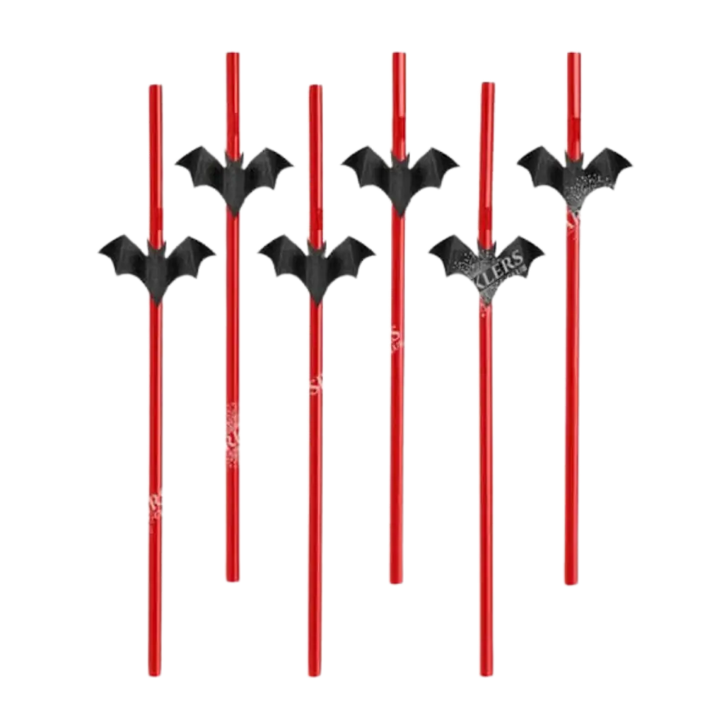 Lot de 6 pailles d&#39;Halloween