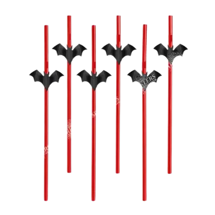 Lot de 6 pailles d'Halloween