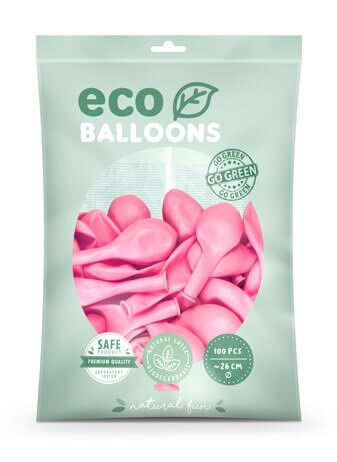 Lot de 100 Ballons Pastel Biodégradable Rose Clair