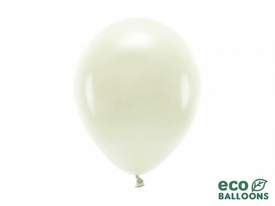 Lot de 100 Ballons de Baudruche Pastel Biodégradable Crème