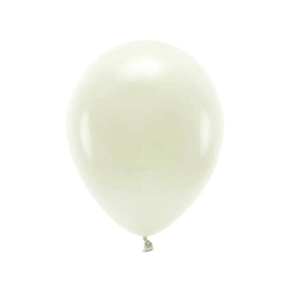 Lot de 100 Ballons de Baudruche Pastel Biodégradable Crème