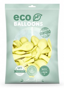 Lot de 100 Ballons de Baudruche Pastel Biodégradable Crème