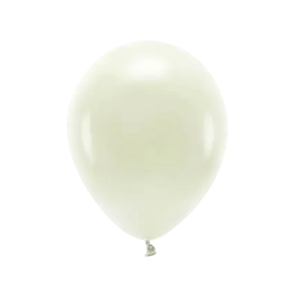 Lot de 100 Ballons de Baudruche Pastel Biodégradable Crème