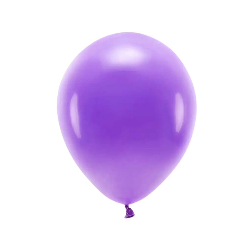 Lot de 100 Ballons de Baudruche Biodégradable Violets