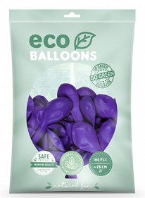 Lot de 100 Ballons de Baudruche Biodégradable Violets