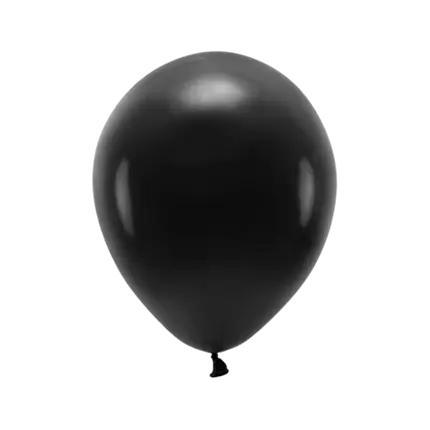Lot de 100 Ballons de Baudruche Biodégradable Noirs