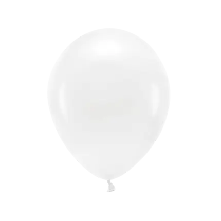 Lot de 100 Ballons de Baudruche Biodégradable Blancs 