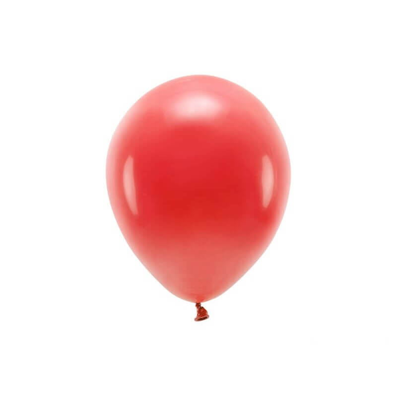 Lot de 100 Ballons de Baudruche Biodégradable Rouges