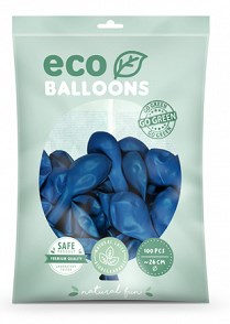 Lot de 100 Ballons de Baudruche Biodégradable Bleus