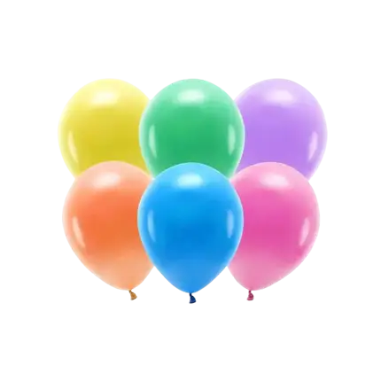 Lot de 100 Ballons de Baudruche Biodégradable Multicolore