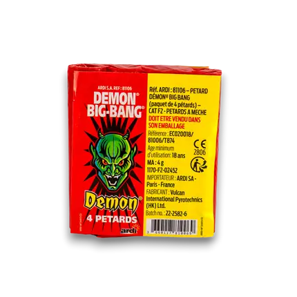 Pétards DÉMON® BIG-BANG® (paquet de 4)
