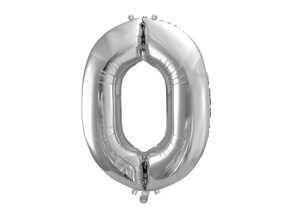 Ballon Chiffre 50 ans aluminium argent 86cm : Ballons 50 ans - Sparklers  Club