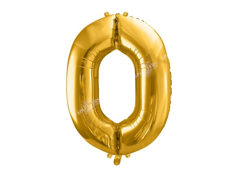 Ballon chiffre 0 Or (gold) 86cm