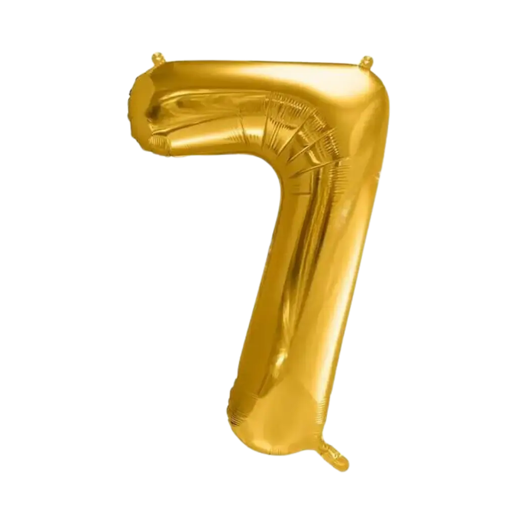 Ballon chiffre 7 Or (gold) 86cm 