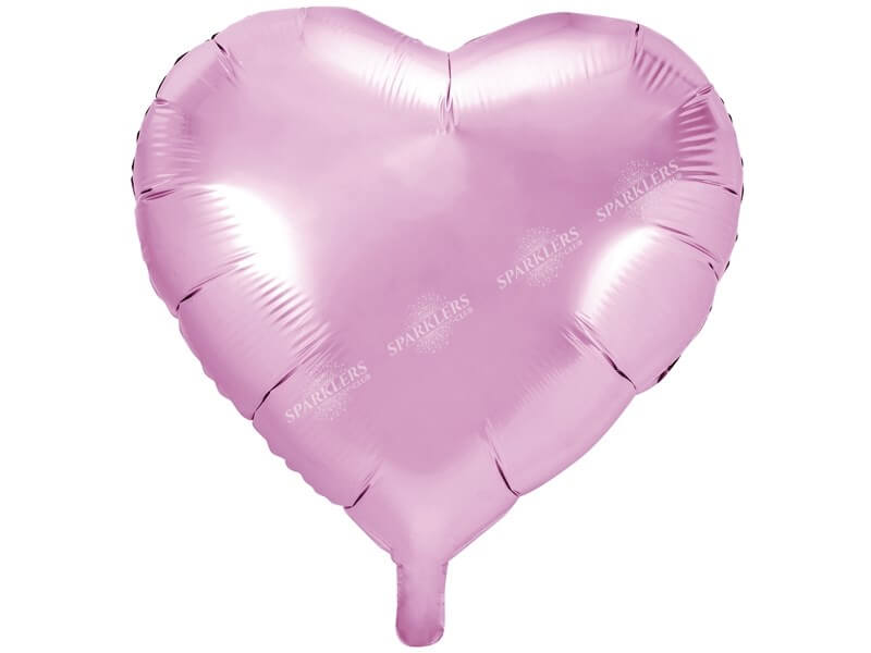 Ballon Coeur rose métallique 61cm