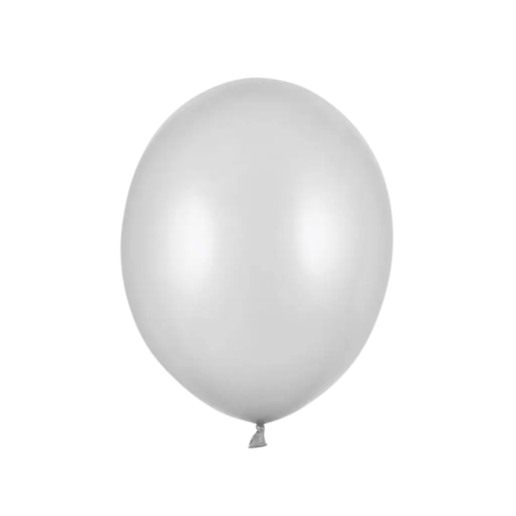 Lot de 100 Ballons Argent Métalliques