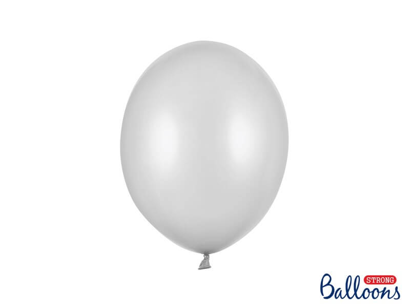 Lot de 100 Ballons Argent Métalliques