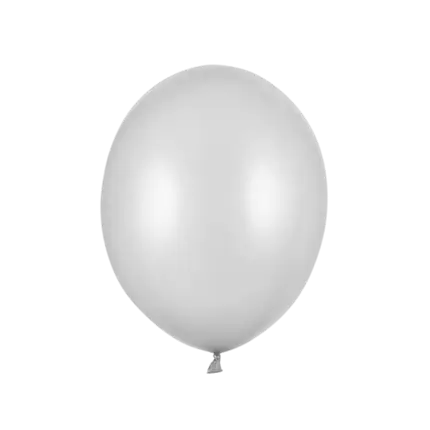 Lot de 100 Ballons Argent Métalliques