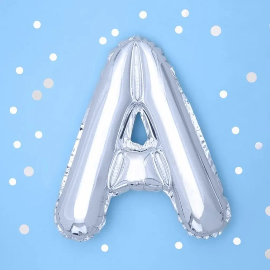 Ballon Lettre A argent - 35cm