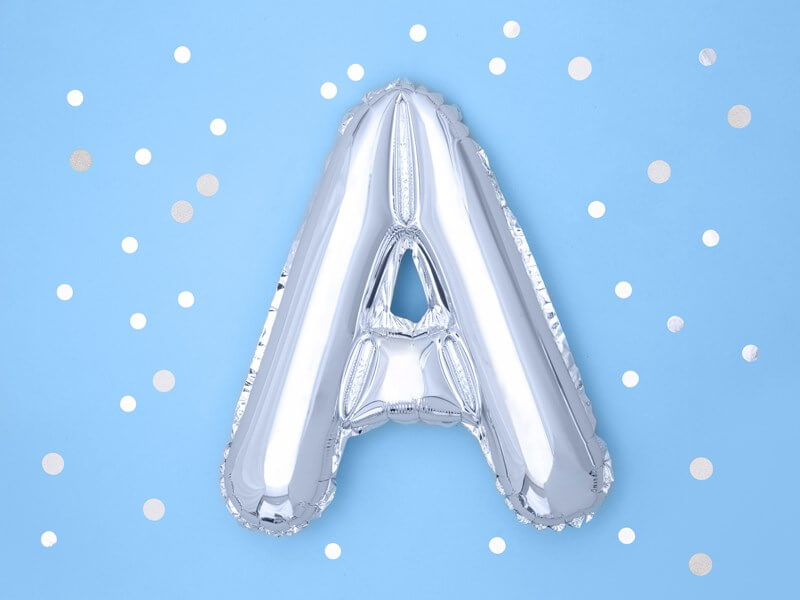 Ballon Lettre A argent - 35cm