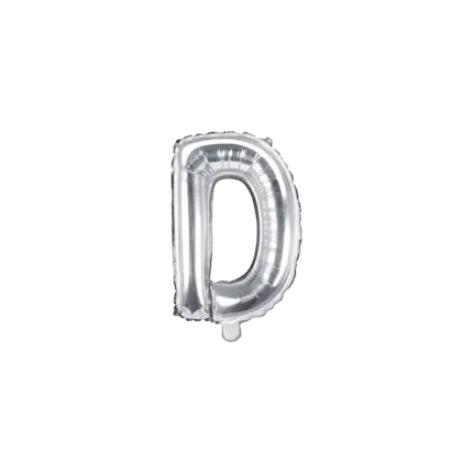 Ballon Lettre D argent - 35cm