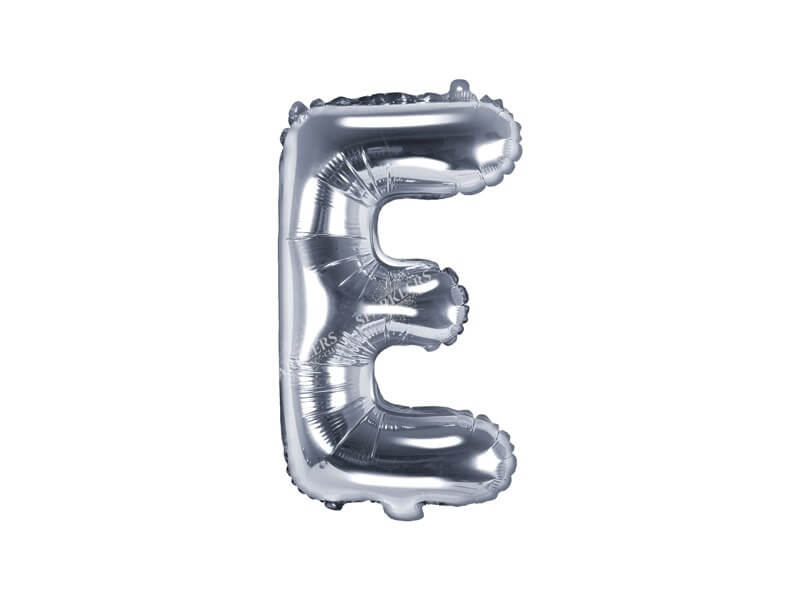 Ballon Lettre E argent - 35cm