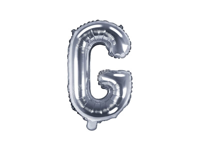Ballon Lettre G argent - 35cm