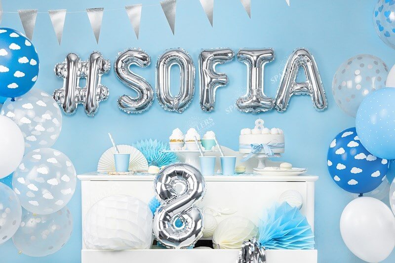 Ballon Lettre I argent - 35cm