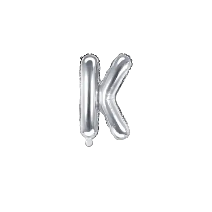 Ballon Lettre K argent - 35cm