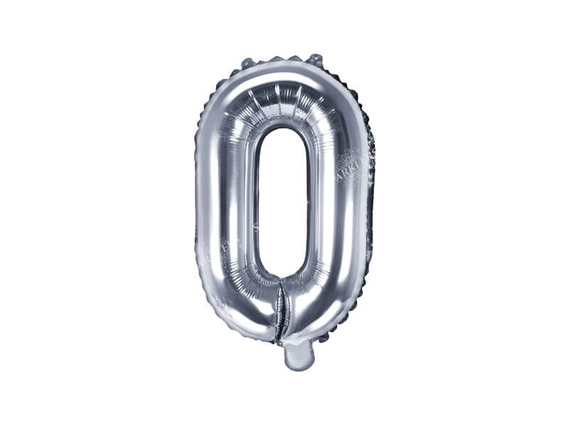 Ballon Lettre O argent - 35cm