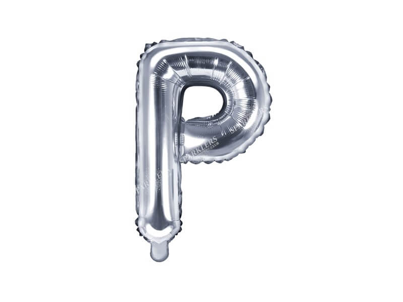 Ballon Lettre P argent - 35cm