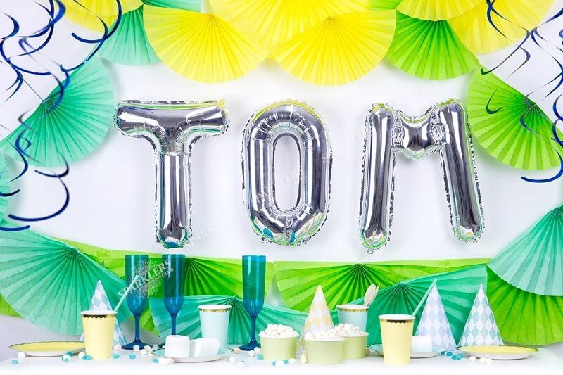 Ballon Lettre T argent - 35cm