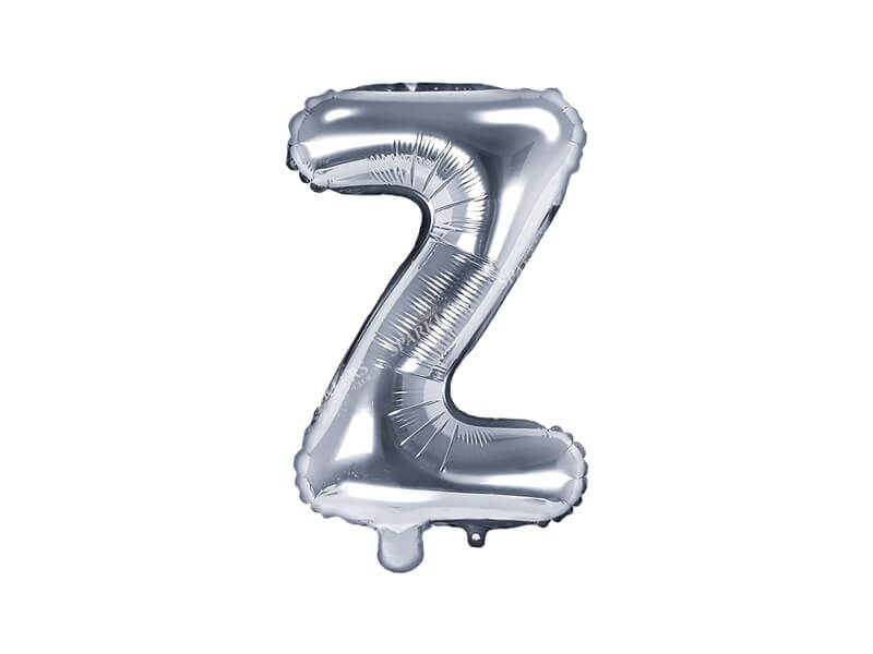 Ballon Lettre Z argent - 35cm