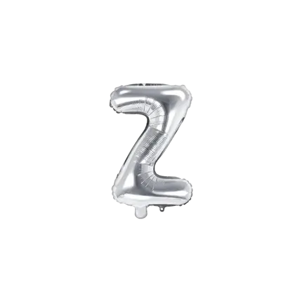 Ballon Lettre Z argent - 35cm