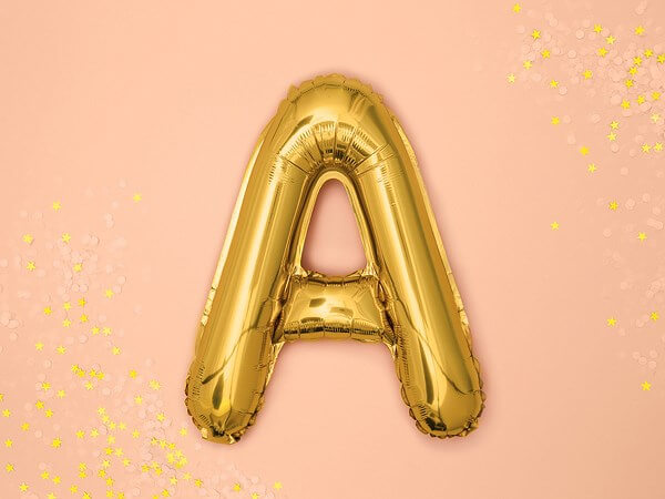 Ballon Lettre A OR - 35cm