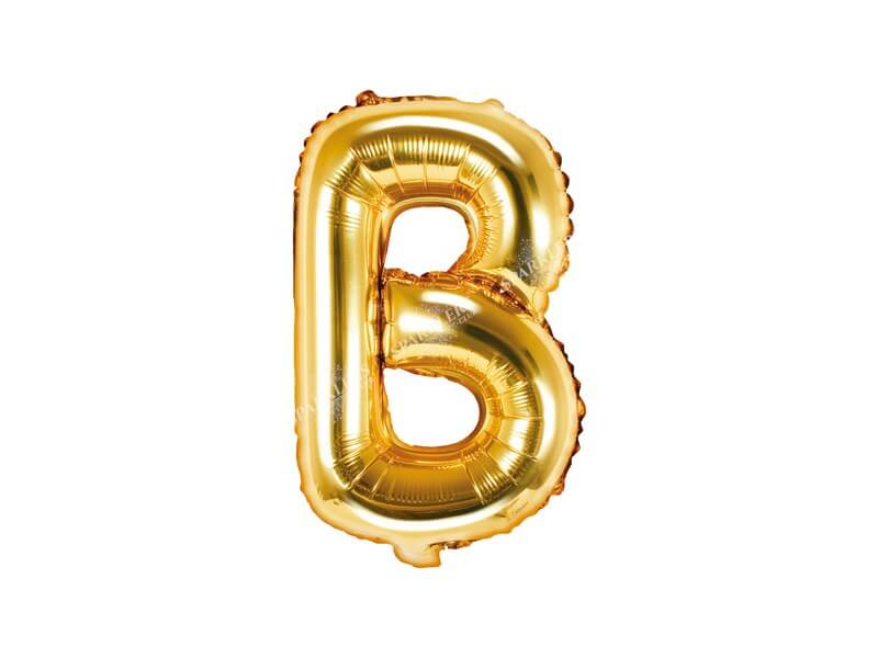 Ballon Lettre B Or - 35cm