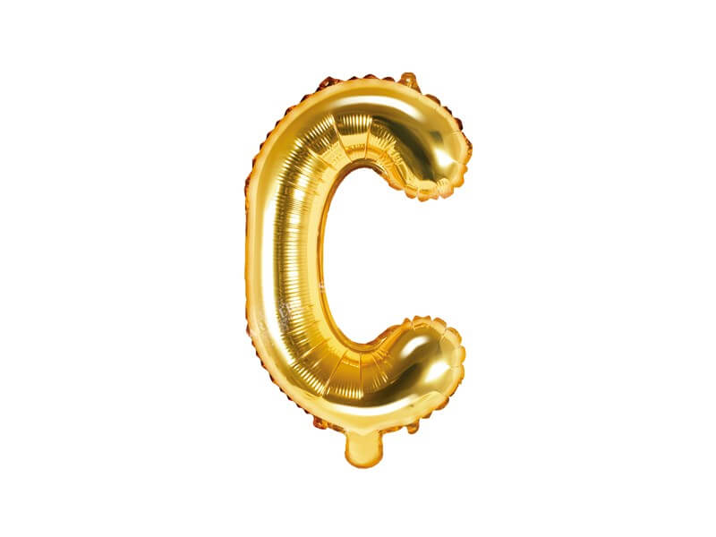 Ballon Lettre C Or - 35cm