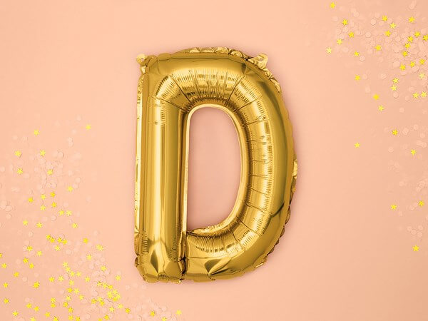Ballon Lettre D Or - 35cm