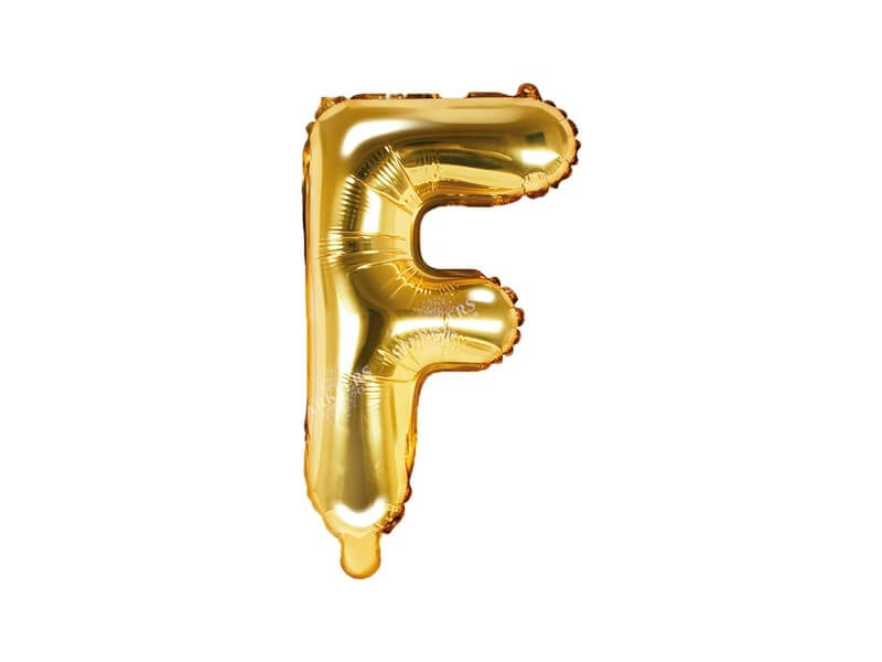 Ballon Lettre F Or - 35cm