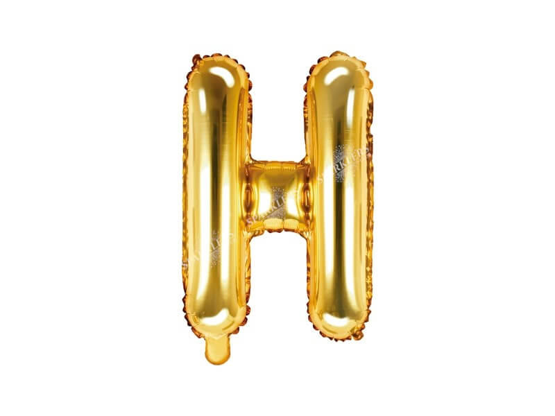 Ballon Lettre H Or - 35cm