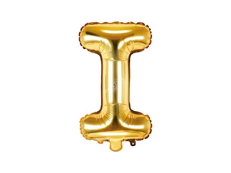 Ballon Lettre I Or - 35cm