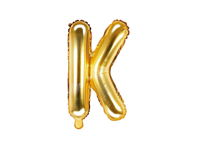 Ballon Lettre K Or - 35cm