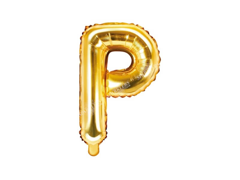Ballon Lettre P Or - 35cm