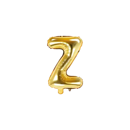Ballon Lettre Z Or - 35cm
