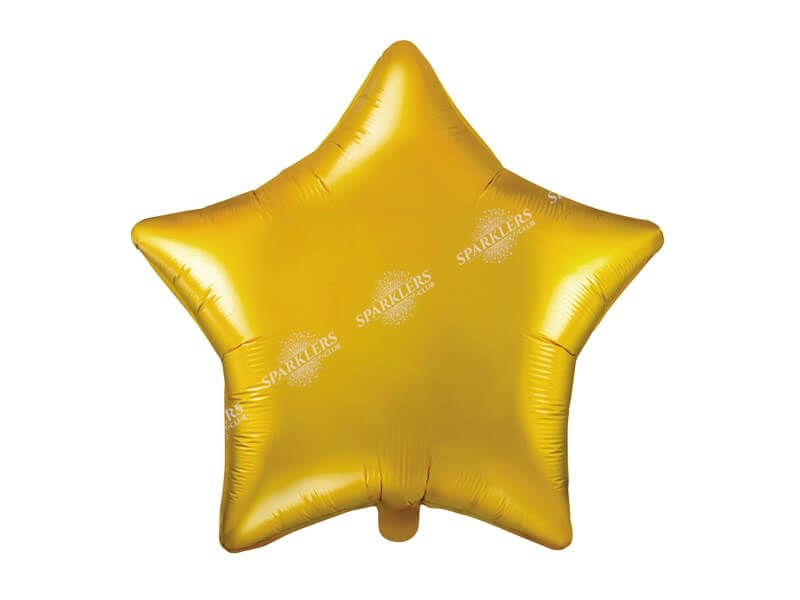 Ballon Étoile métallique Or 48cm