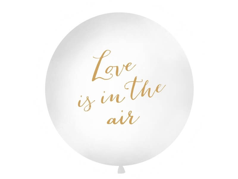 Ballon Géant 100cm Love is in the air Or