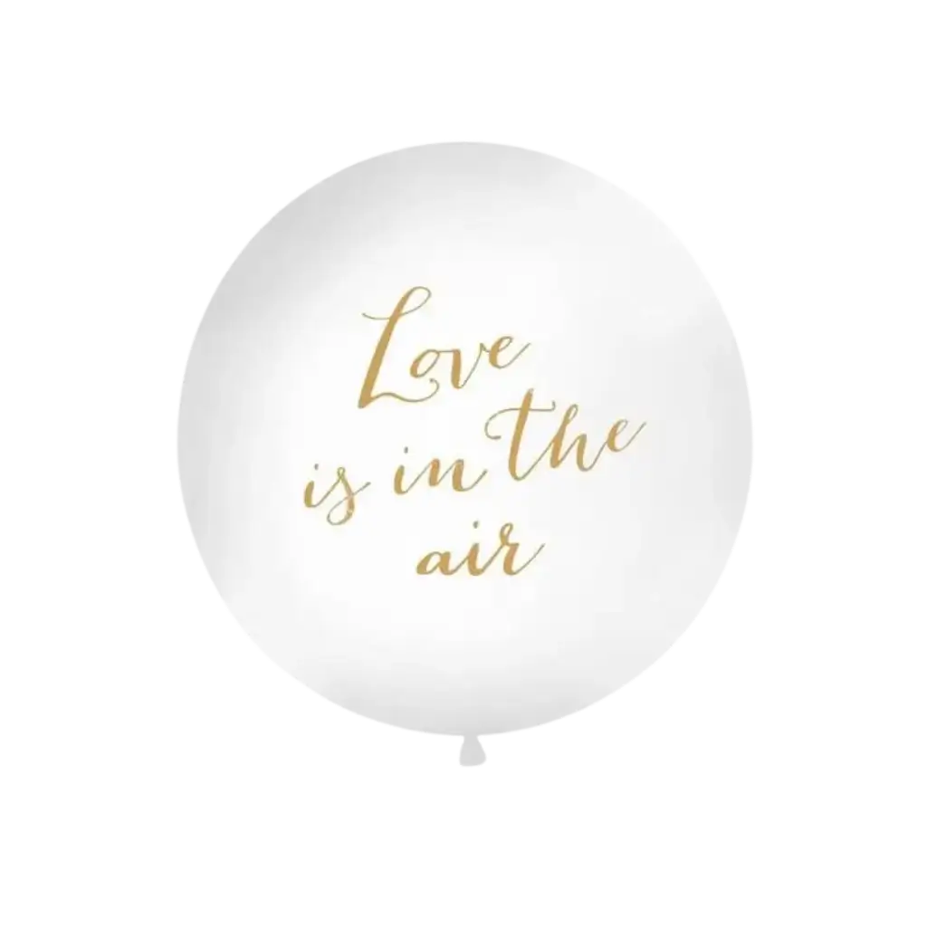 Ballon Géant 100cm Love is in the air Or