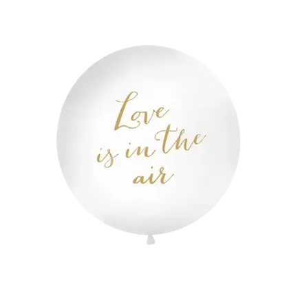 Ballon Géant 100cm Love is in the air Or