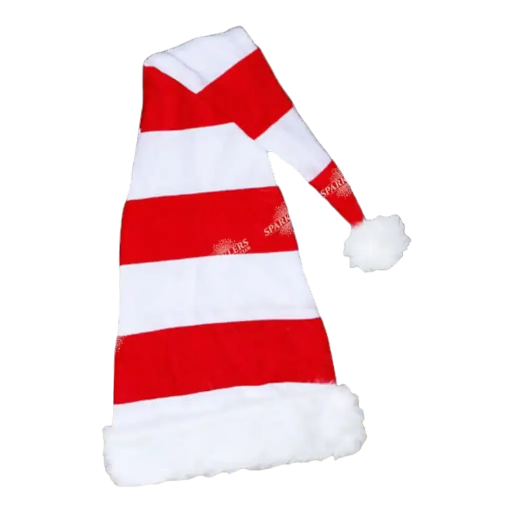 Bonnet de Noël très long avec pompon